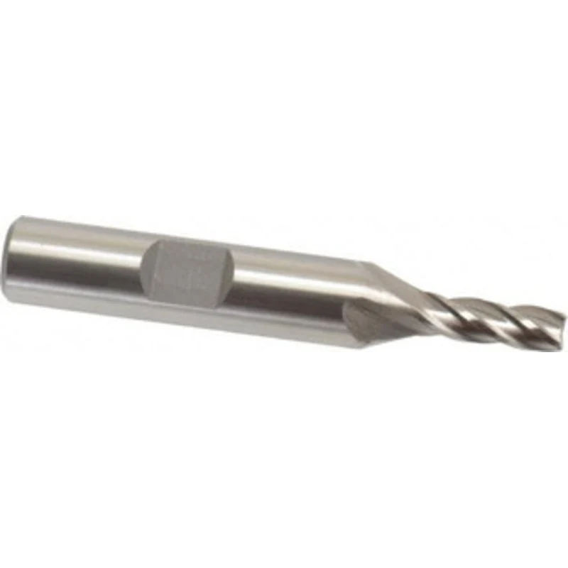 Value Collection 3/16, 1/2 LOC, 3/8 Shank Diam, 2-3/8 OAL, 4 Flute, High Speed Steel Square End Mill Single End, Unco...